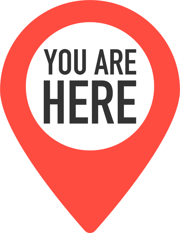 You Are Here Location Pointer Pin